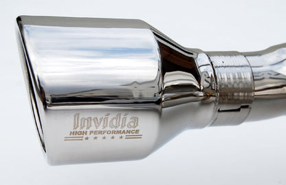 Invidia 02-08 Nissan 350Z Gemini Rolled S.S. tip Cat-back Exhaust