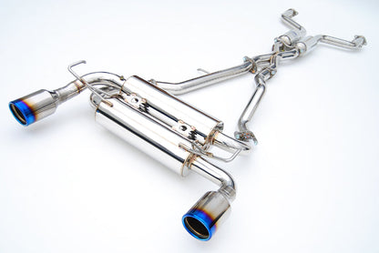 Invidia 09-21 Nissan 370z Gemini Rolled Titanium tip Cat-back Exhaust