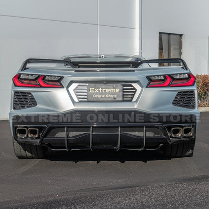 Corvette C8 Stingray DRY CARBON FIBEr Add-On Rear Diffuser Fin