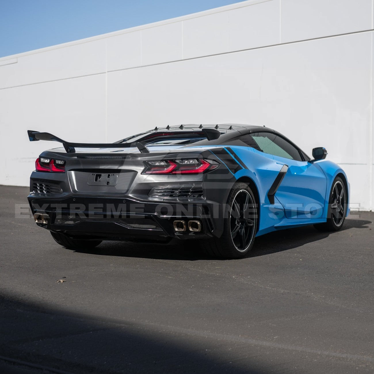 Corvette C8 Stingray Rear Bumper & Spoiler Kit [Z06 Conversion Package]