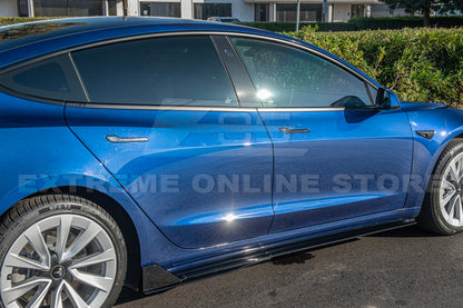 2017-23 Tesla Model 3 Track Front Lip Splitter & Side Skirts