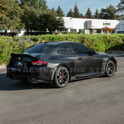 2023-Up BMW G87 M2 | TR Style Dry CARBON FIBER Side Skirts Rocker Panel Extension