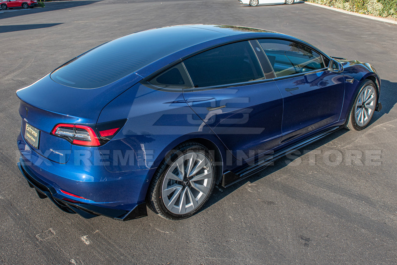 2017-23 Tesla Model 3 Track Front Lip Splitter & Side Skirts