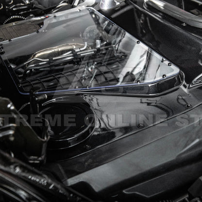 Corvette C8 HTC DRY Carbon Fiber Engine Bay Panel Cover