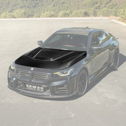 2023-Up BMW G87 M2 | V Style CARBON FIBER Front Vented Heat Extraction Hood