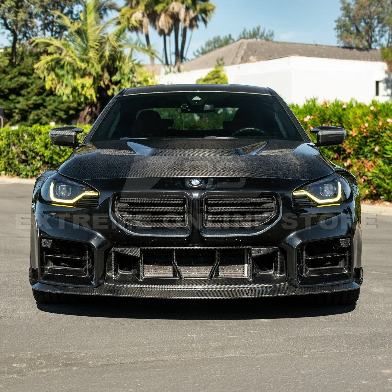 2023-Up BMW G87 M2 | V Style CARBON FIBER Front Vented Heat Extraction Hood