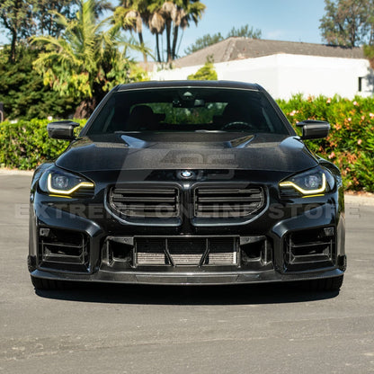 2023-Up BMW G87 M2 | V Style CARBON FIBER Front Vented Heat Extraction Hood