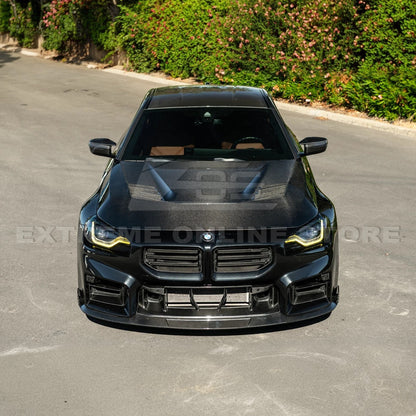 2023-Up BMW G87 M2 | TR Style 3PCS Dry Carbon Fiber Front Bumper Splitter Lip