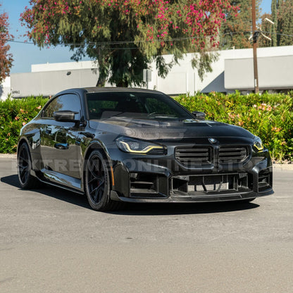 2023-Up BMW G87 M2 | TR Style 3PCS Dry Carbon Fiber Front Bumper Splitter Lip