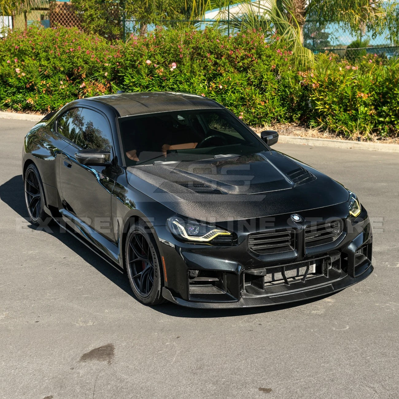 2023-Up BMW G87 M2 | V Style CARBON FIBER Front Vented Heat Extraction Hood