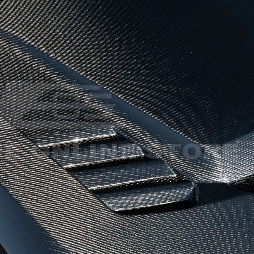 2023-Up BMW G87 M2 | V Style CARBON FIBER Front Vented Heat Extraction Hood