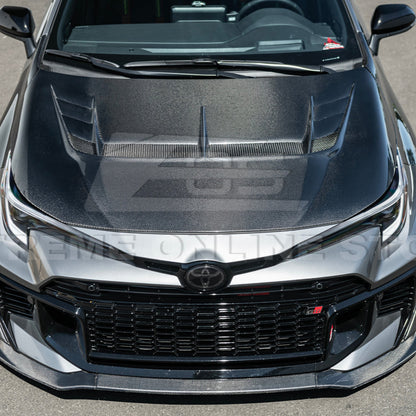 2023-Up Toyota GR Corolla VRS Style Front Vented Bumper Hood