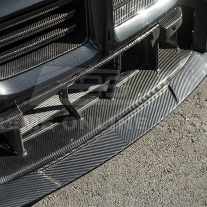 2023-Up BMW G87 M2 | TR Style 3PCS Dry Carbon Fiber Front Bumper Splitter Lip