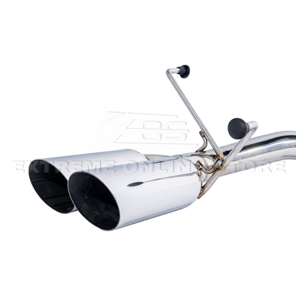 2022-Up Subaru WRX | Boso Muffler Delete Quad Burnt Tips Axle Back Exhaust