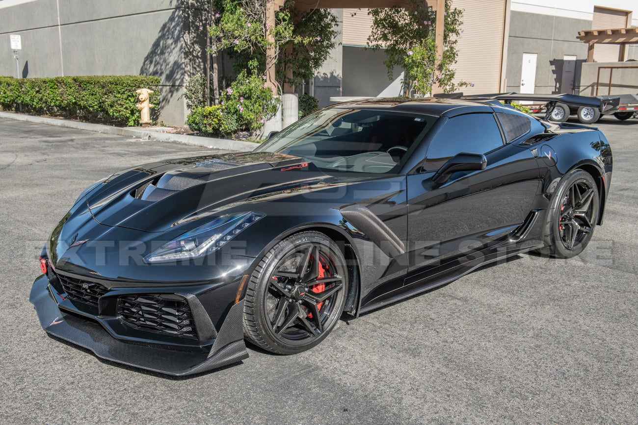 Chevrolet Corvette C7 ZR1 DRY Carbon Fiber Front Splitter Winglet Extension