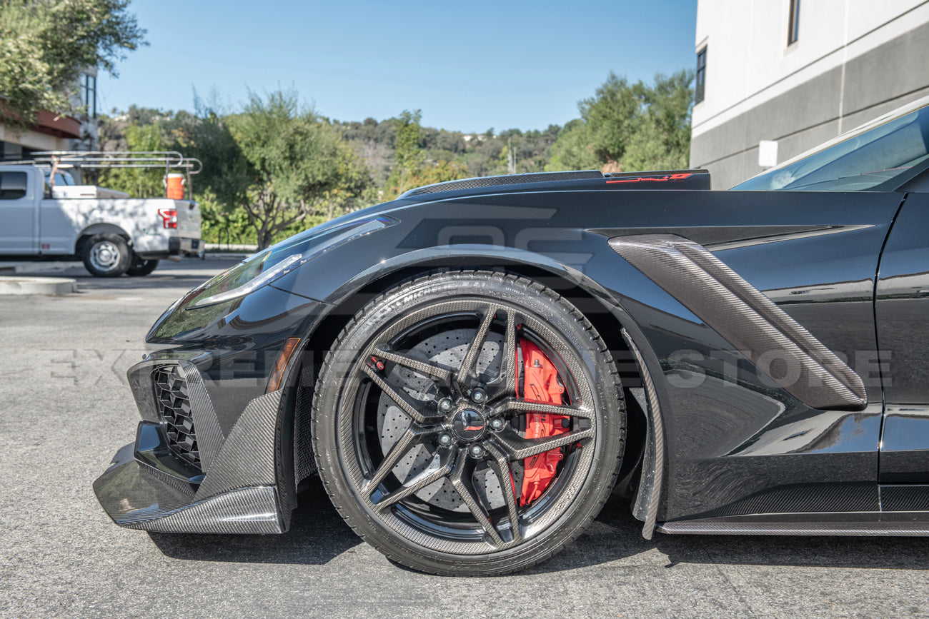 Chevrolet Corvette C7 ZR1 DRY CARBON FIBER Front Splitter & Winglet