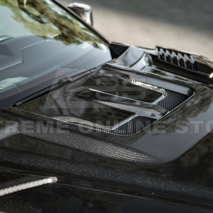 2022-Up Toyota Tundra | EOS CARBON FIBER Front Vented Hood Cover w/ Side Vent