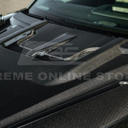 2022-Up Toyota Tundra | EOS CARBON FIBER Front Vented Hood Cover w/ Side Vent