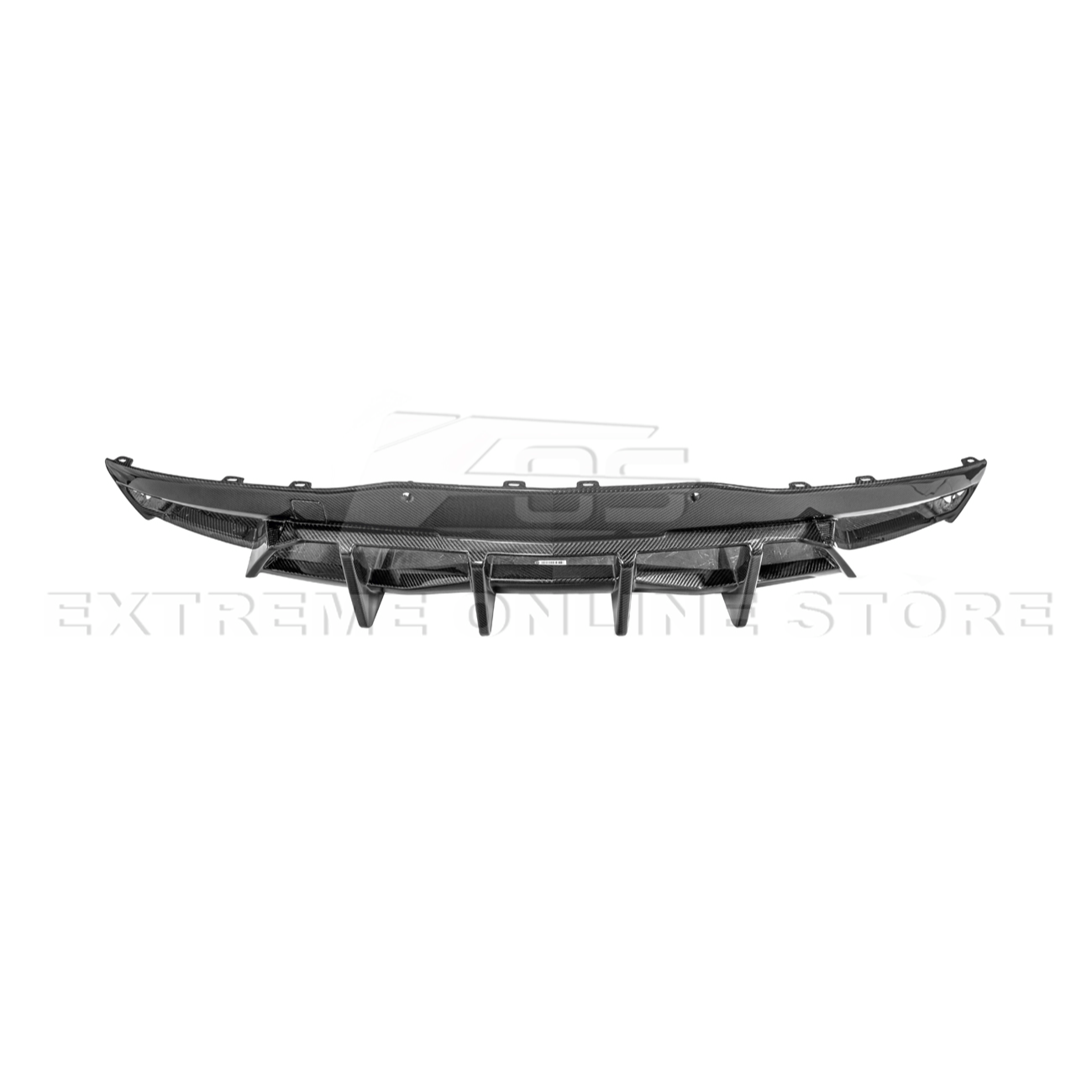 2020-Up Corvette C8 DRY CARBON FIBER Rear Bumper Diffuser Quad Exit