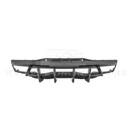 2020-Up Corvette C8 DRY CARBON FIBER Rear Bumper Diffuser Quad Exit