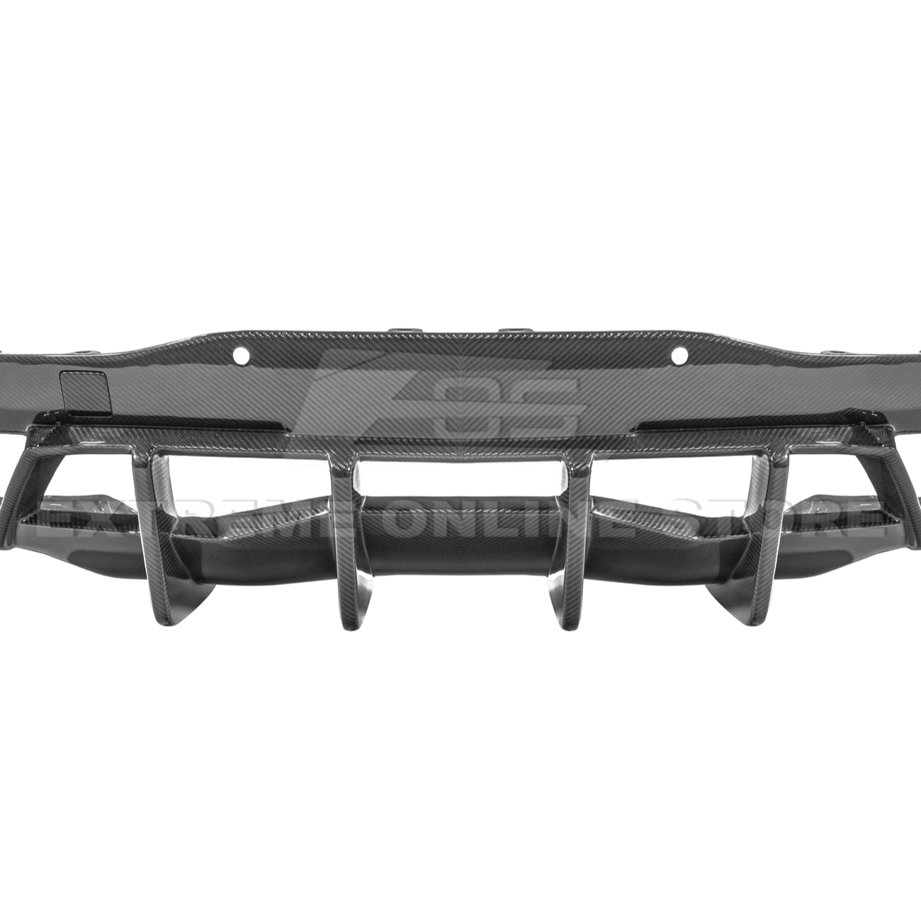 2020-Up Corvette C8 DRY CARBON FIBER Rear Bumper Diffuser Quad Exit