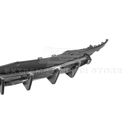 2020-Up Corvette C8 DRY CARBON FIBER Rear Bumper Diffuser Quad Exit