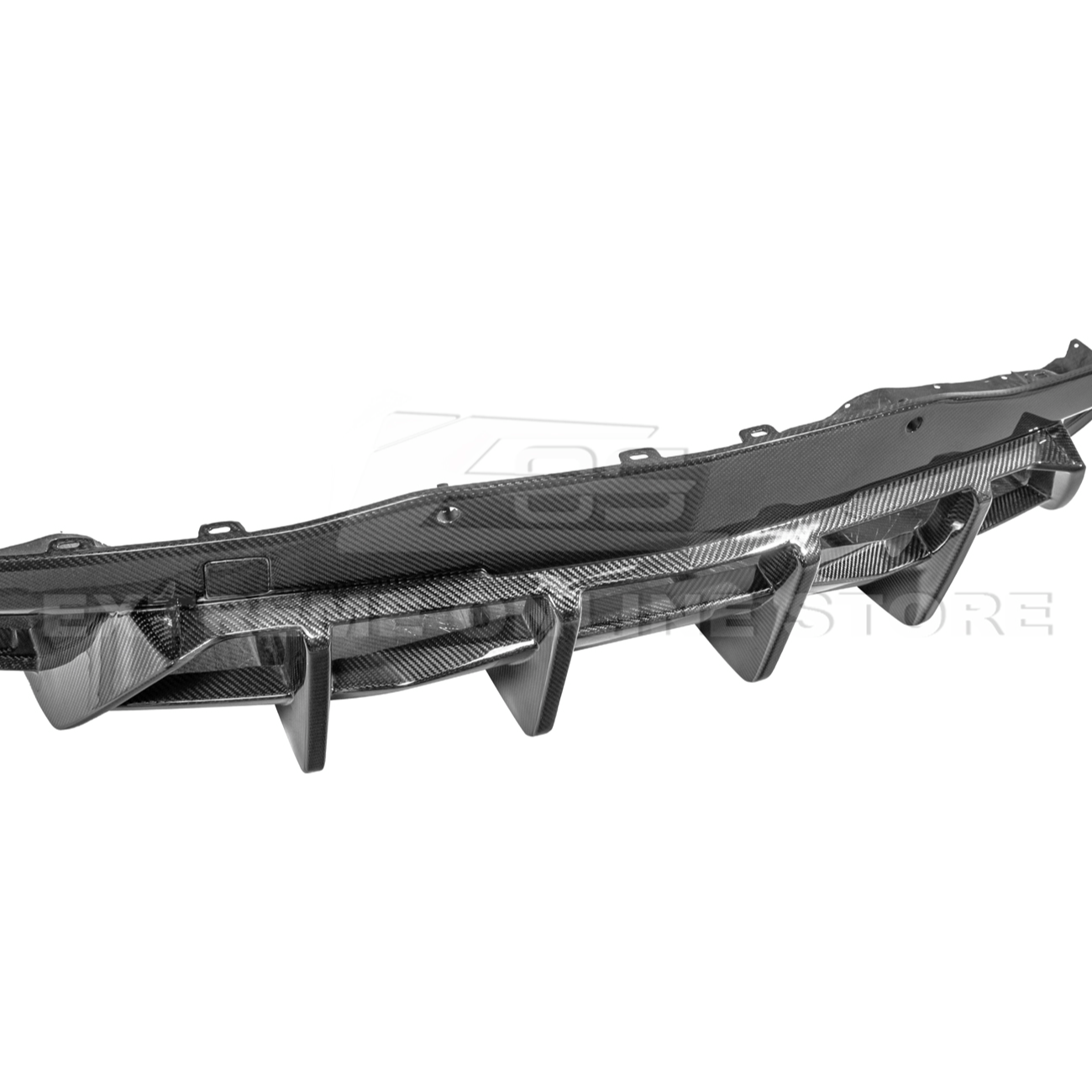 2020-Up Corvette C8 DRY CARBON FIBER Rear Bumper Diffuser Quad Exit