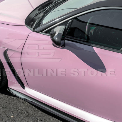 2022-Up Toyota GR86 AS Style ABS Plastic Matte Black Front Splitter Side Skirt