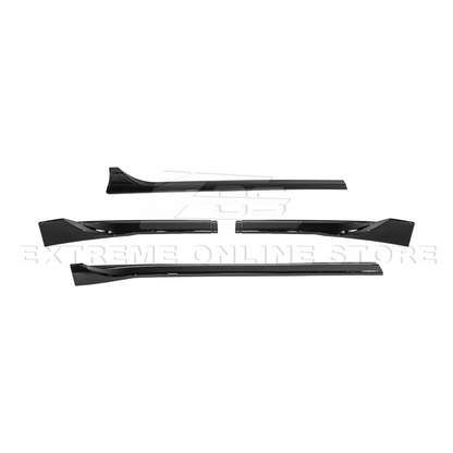 2025-Up Tesla Model YTrack Style Side Skirts Rocker Panel Pair - SS-1291-ABS