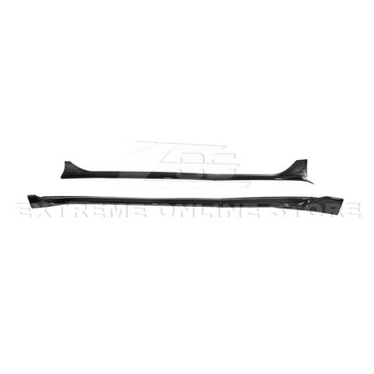 2025-Up Tesla Model YTrack Style Side Skirts Rocker Panel Pair - SS-1291-ABS