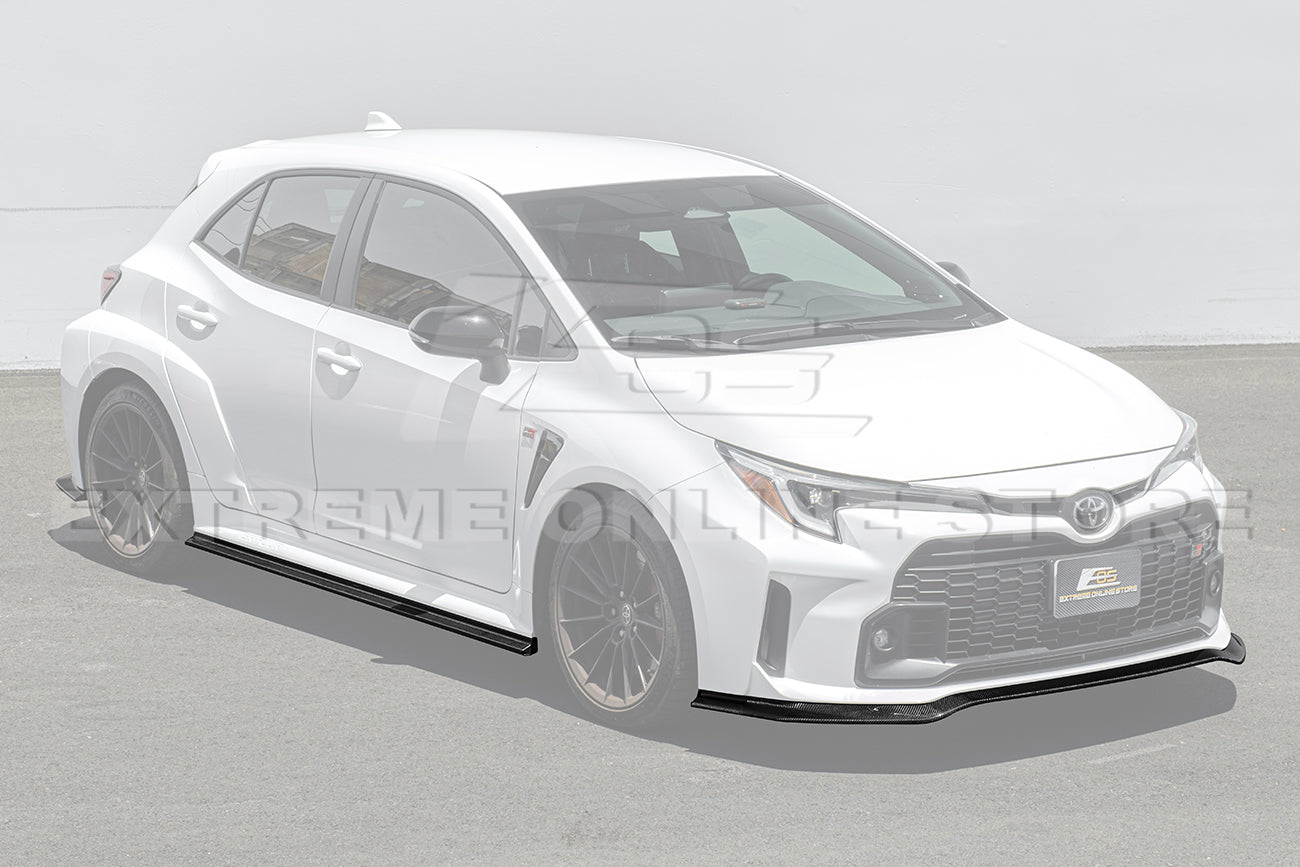 2023-24 GR Corolla Carbon Fiber Front Lip & Side Skirts