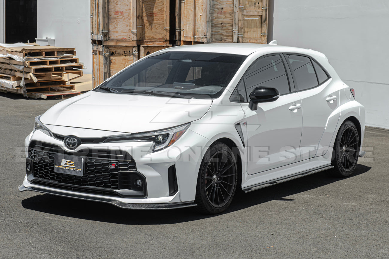 2023-24 GR Corolla Carbon Fiber Front Lip & Side Skirts