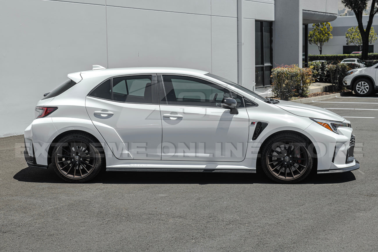 2023-24 GR Corolla Carbon Fiber Front Lip & Side Skirts
