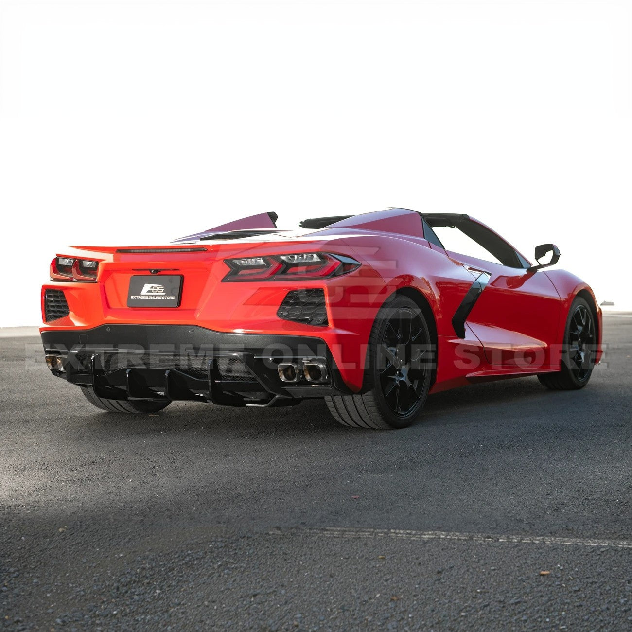 Corvette C8 Rear Bumper Add-On Diffuser Lip