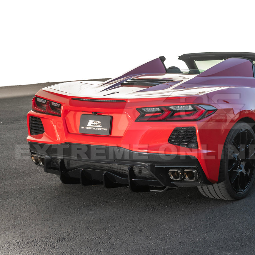 Corvette C8 Rear Bumper Add-On Diffuser Lip