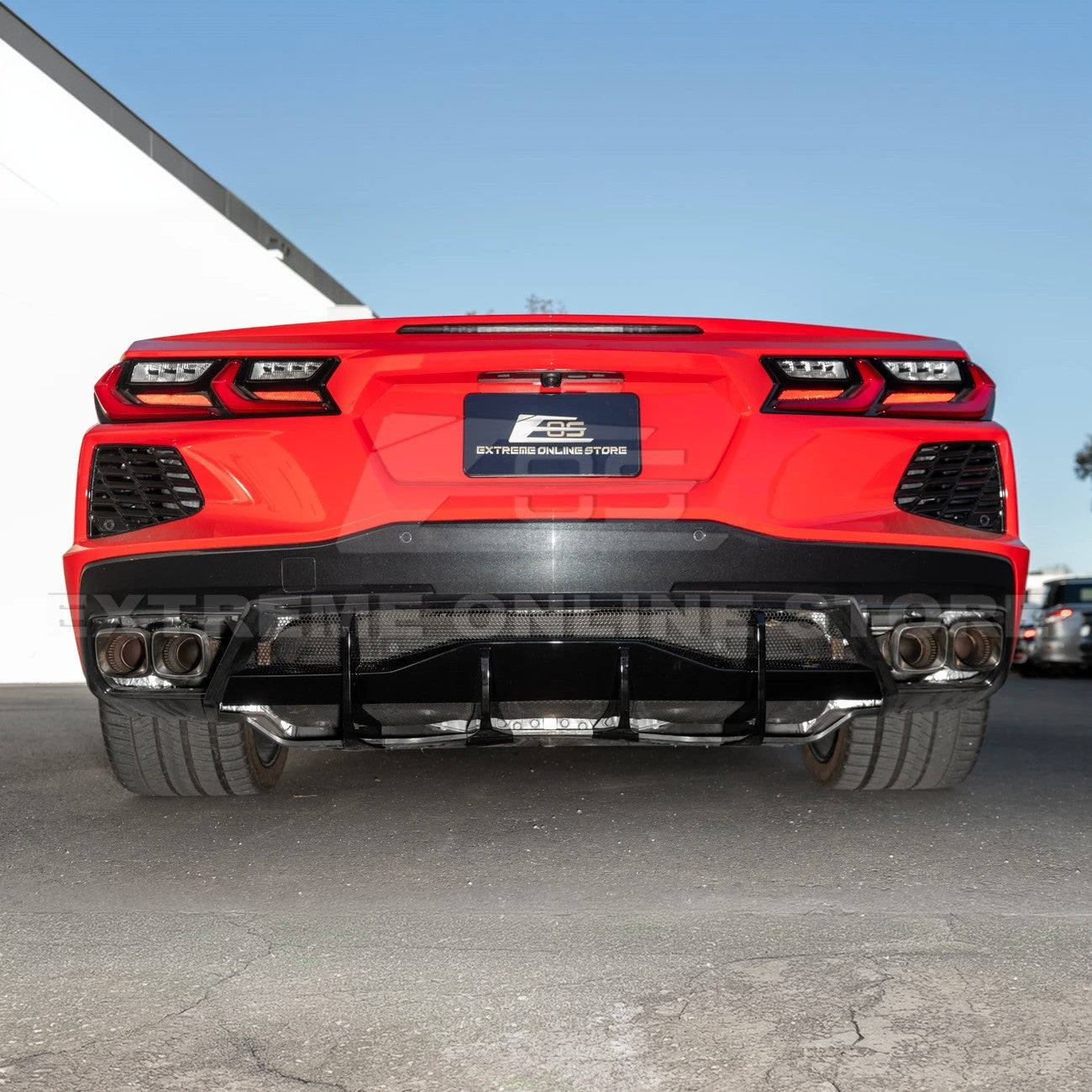 Corvette C8 Rear Bumper Add-On Diffuser Lip