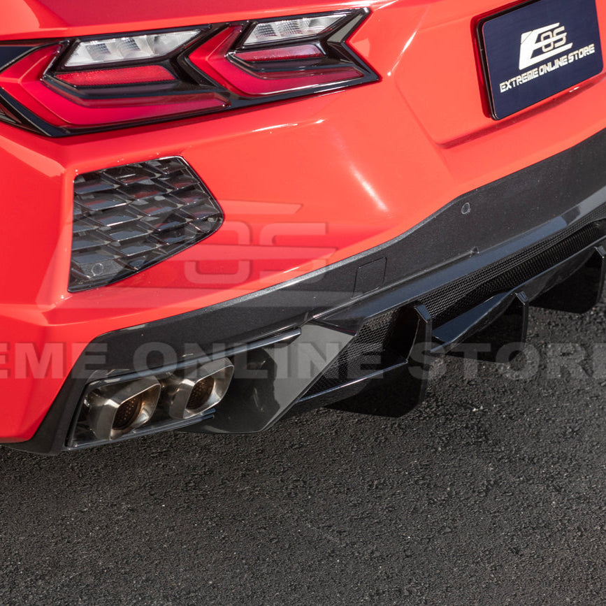 Corvette C8 Rear Bumper Add-On Diffuser Lip