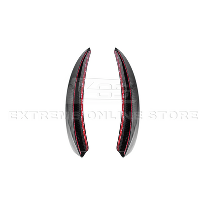 2005-13 Corvette C6 Z06 ZR1 Extended DRY CARBON FIBER Front Splash Guard Mud Flaps