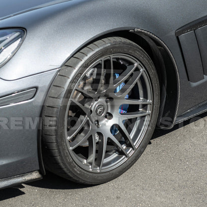 2005-13 Corvette C6 Z06 ZR1 DRY CARBON FIBER Splash Guard Mud Flaps