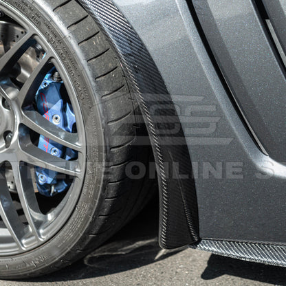 2005-13 Corvette C6 Z06 ZR1 Extended DRY CARBON FIBER Front Splash Guard Mud Flaps