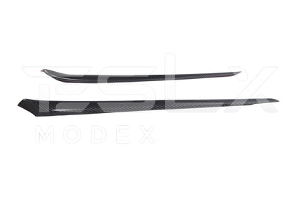 2020-23 Tesla Model 3 & 20-24 Y Carbon Fiber Interior Door Trim Panel Cover