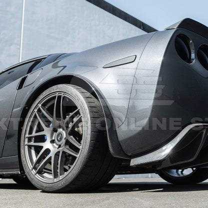 2005-13 Corvette C6 Z06 ZR1 DRY CARBON FIBER Splash Guard Mud Flaps