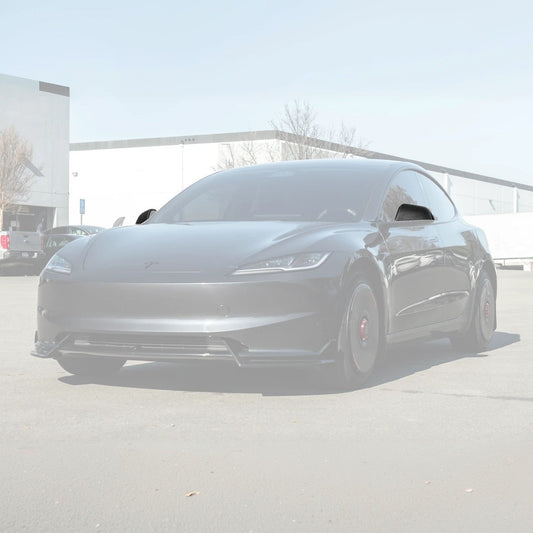 2024-Up Tesla Model 3 Dry Carbon Fiber Tape On Side Mirror Cap Covers Pair - MC-1280-BKCF