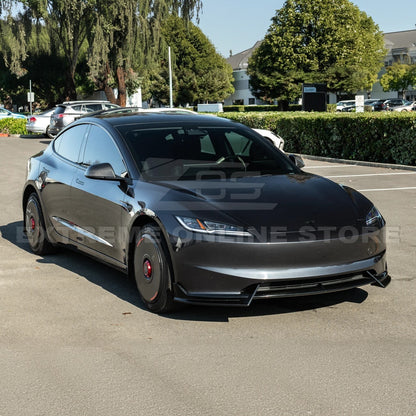 2024-Up Tesla Model 3 Dry Carbon Fiber Tape On Side Mirror Cap Covers Pair - MC-1280-BKCF