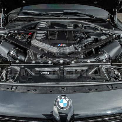 2021-Up BMW G80 M3 G82 M4 DRY Carbon Fiber Engine Strut Brace Bracket Tower Bars