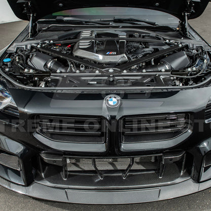 2021-Up BMW G80 M3 G82 M4 DRY Carbon Fiber Engine Strut Brace Bracket Tower Bars