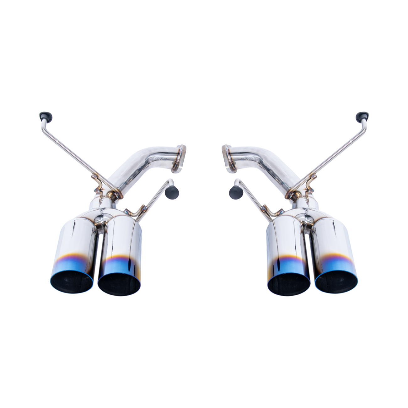 2022-Up Subaru WRX | Boso Muffler Delete Quad Burnt Tips Axle Back Exhaust