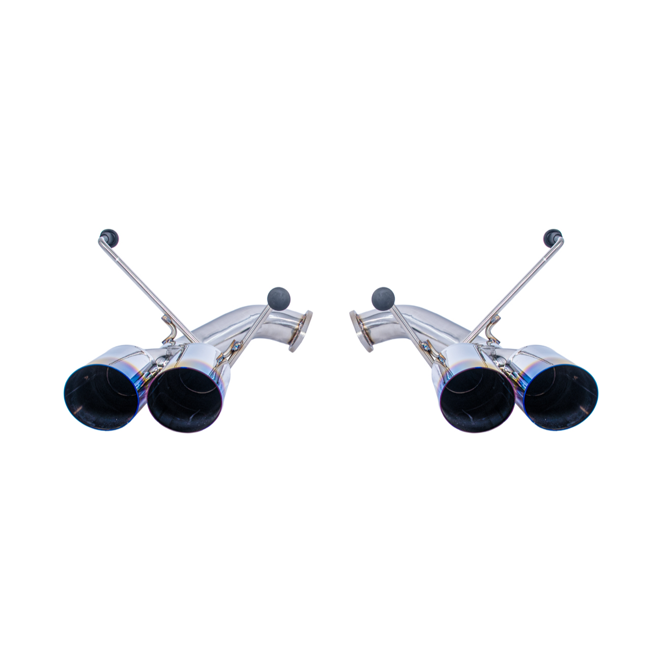 2022-Up Subaru WRX | Boso Muffler Delete Quad Burnt Tips Axle Back Exhaust