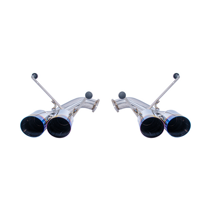 2022-Up Subaru WRX | Boso Muffler Delete Quad Burnt Tips Axle Back Exhaust
