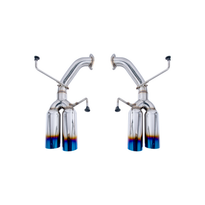 2022-Up Subaru WRX | Boso Muffler Delete Quad Burnt Tips Axle Back Exhaust